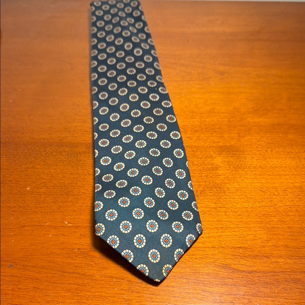 Elegant Blue Patterned Men's Tie